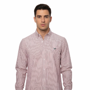 Camisa Rayada Rosada