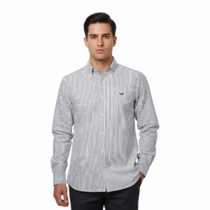 Camisa Rayada Gris