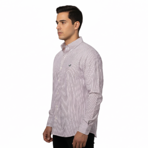 Camisa Rayada Rosado Claro