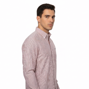 Camisa Rayada Rosada