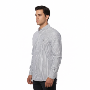 Camisa Rayada Gris